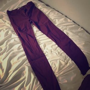 Abercrombie&Fitch Burgundy Pants